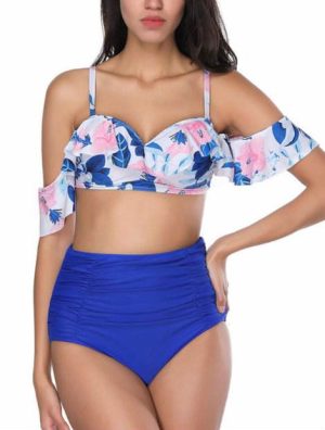 Wholesale Printed Blue Bikini