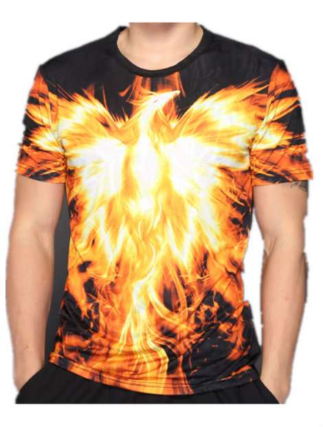 Wholesale Orange and Yellow Sublimated T Shirt Manufacturer