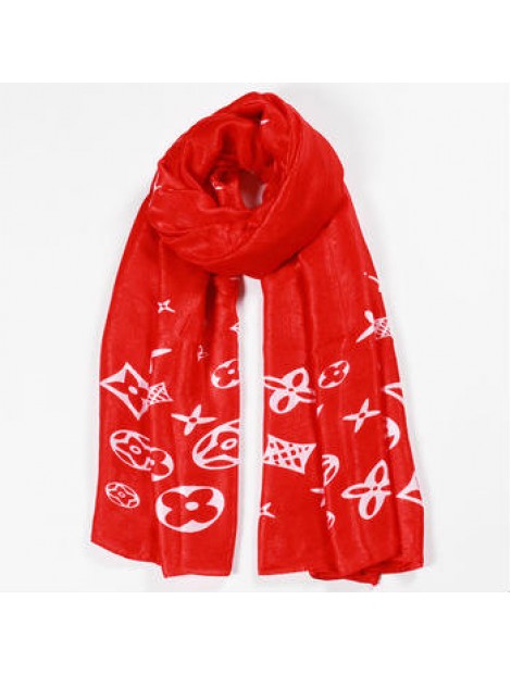 Wholesale Printed Red Scarf Manufacturer