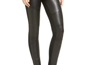 Wholesale Sleek Black Faux Leather Leggings Manufacturer