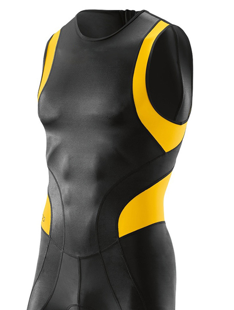 Wholesale Sleeveless Black and Golden Men's Compression Tee Manufacturer