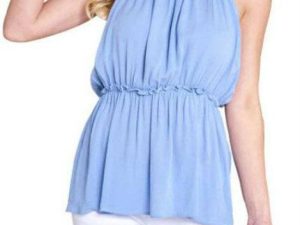 Wholesale Sleeveless Blue Women’s Top Manufacturer