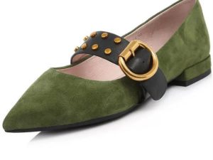Wholesale Smart Olive Green Shoes Manufacturer