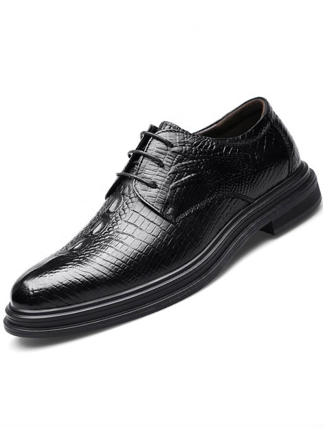 Wholesale Sophisticated Black Men's Dress Shoe Manufacturer