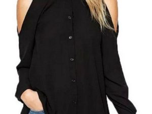 Wholesale Sophisticated Black Women’s Shirt