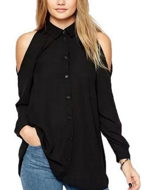 Wholesale Sophisticated Black Women’s Shirt