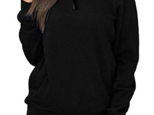 Wholesale Sporty Black Pullover Manufacturer
