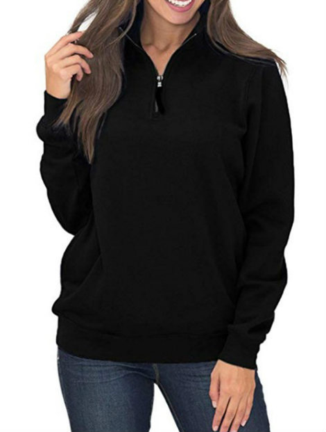 Wholesale Sporty Black Pullover Manufacturer