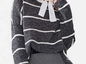Wholesale Striped Women’s Sweater Manufacturer