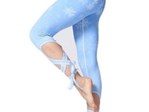 Wholesale Comfortable Sky Blue Workout Capri Manufacturer