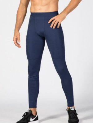 Wholesale Navy Blue Exquisite Men's Workout Tights Manufacturer