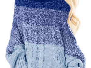 Wholesale Blue Women’s Sweater Manufacturer