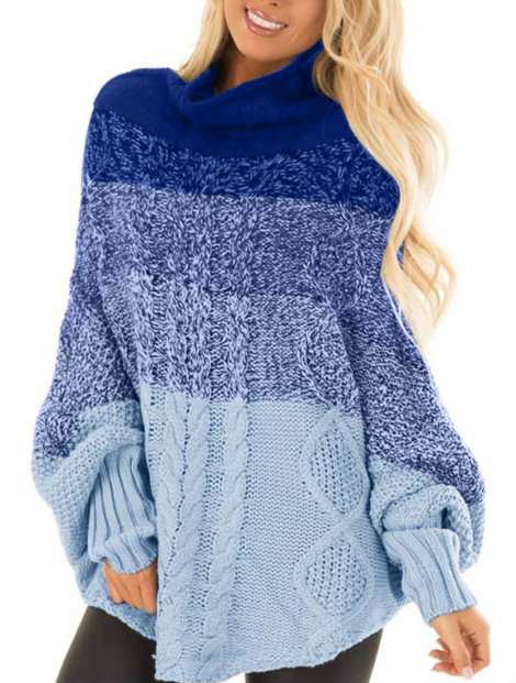 Wholesale Blue Women’s Sweater Manufacturer