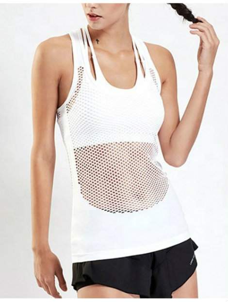 Wholesale White Simple Workout Top Manufacturer