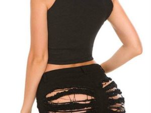 Wholesale Jet Black Trendy Shorts Manufacturer