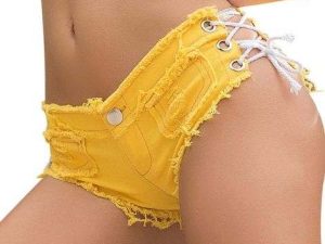 Wholesale Happy Yellow Workout Shorts Manufacturer