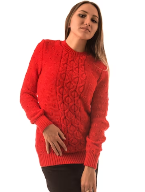 Wholesale Ravishing Red Women’s Sweater Manufacturer