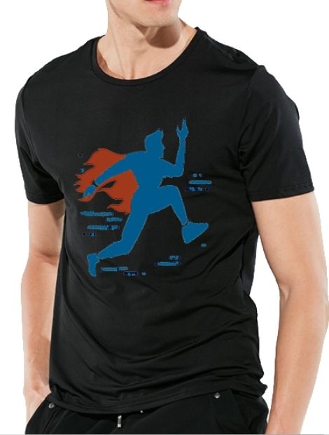 black marathon tshirt manufacturers