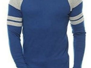 rich blue full long sleeve tee suppliers