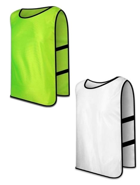 green and white football vest manufacturer