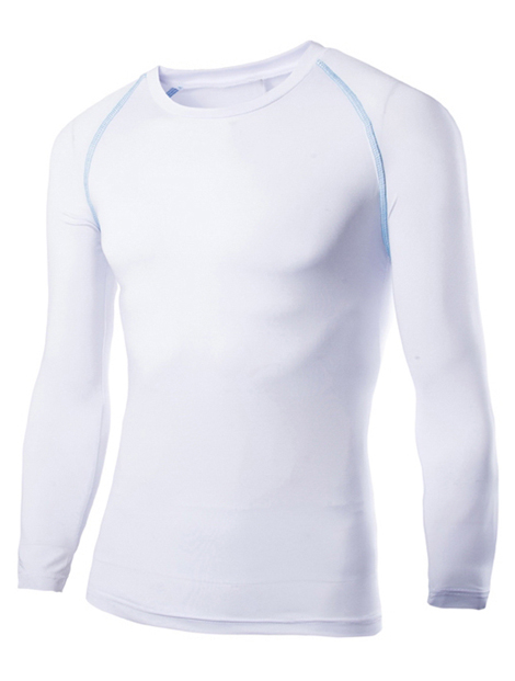 Wholesale White Sporty Tee Long Sleeve Manufacturer
