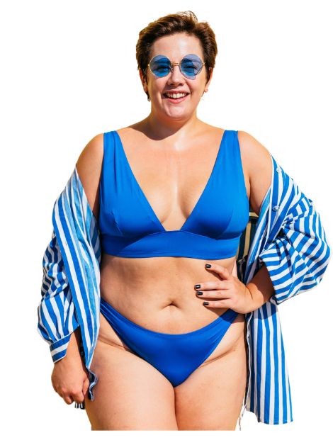 blue plus size lingerie supplier
