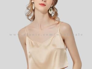 golden thin strap crop top in bulk