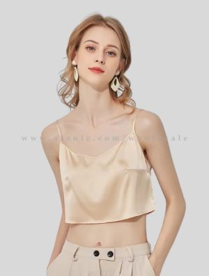 golden thin strap crop top in bulk