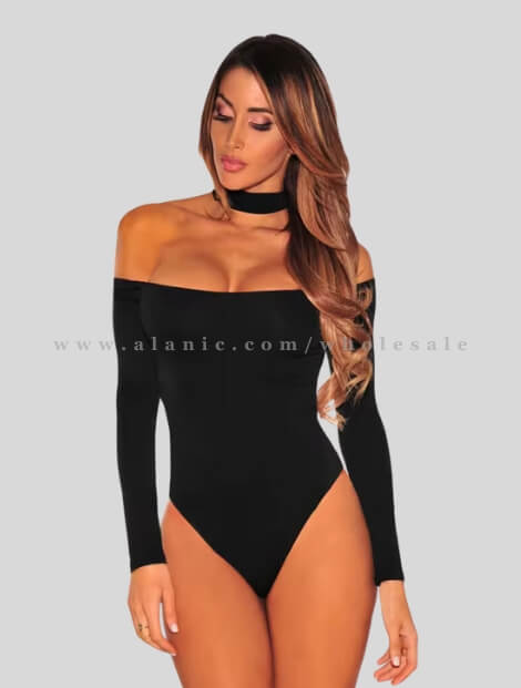 off shoulder long sleeve bodysuit vendor