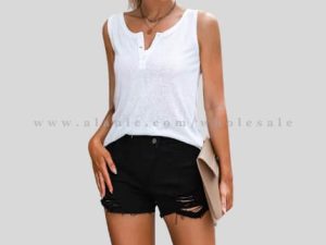 black denim shorts for women supplier