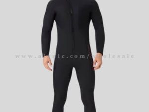 black mens swimsuit with front zip wholesaler