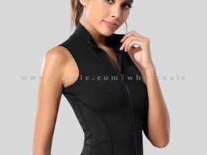 black tank top with front zip wholesaler