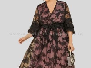 wholesale bow knot plus size evening party dress