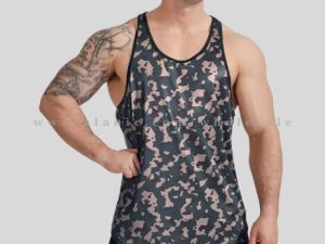 camo printed tank top for men in bulk
