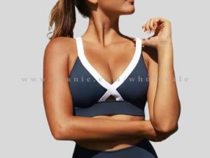 dark blue push up sports bra manufacturer
