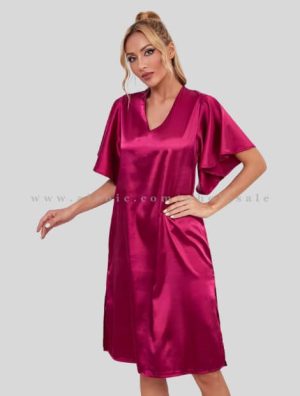 dark pink maxi sleepwear manufacturer