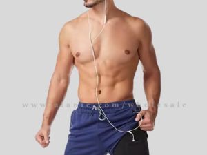 wholesale fade blue mens running shorts
