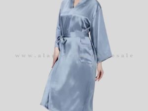 glossy grey full sleeve night suit in bulk