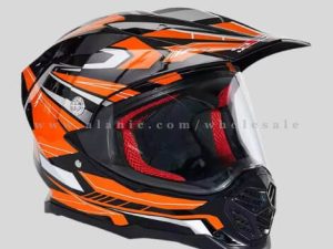 orange designer motocross helmet vendor