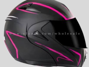 pink & black smoke visor motorcycle helmet vendor