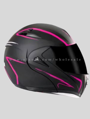 pink & black smoke visor motorcycle helmet vendor