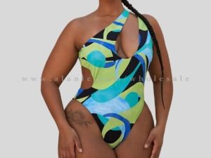 printed plus size womens swimwear vendor