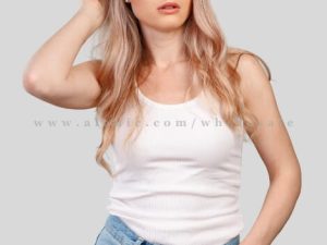 wholesale pure white tank top for women