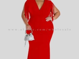 red plus size maxi dress for women wholesaler
