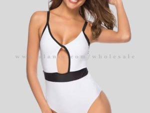 wholesale white & black swimsuit for women
