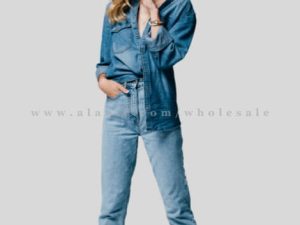 women denim jacket & jeans set vendor