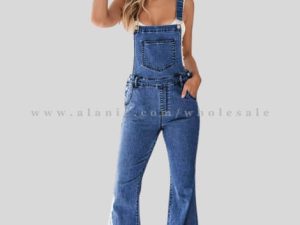 womens blue denim jumpsuit vendor