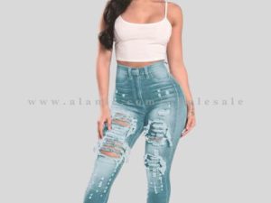 wholesale womens skinny fit ripped jeans
