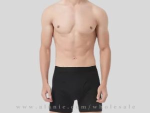 wholesale black solid mens underwear