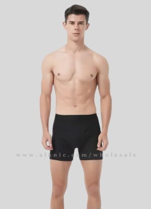 wholesale black solid mens underwear